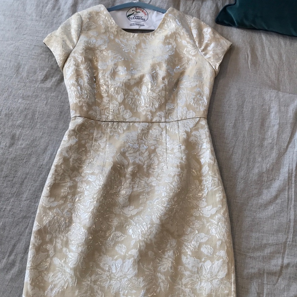 forever 21 gold floral dress